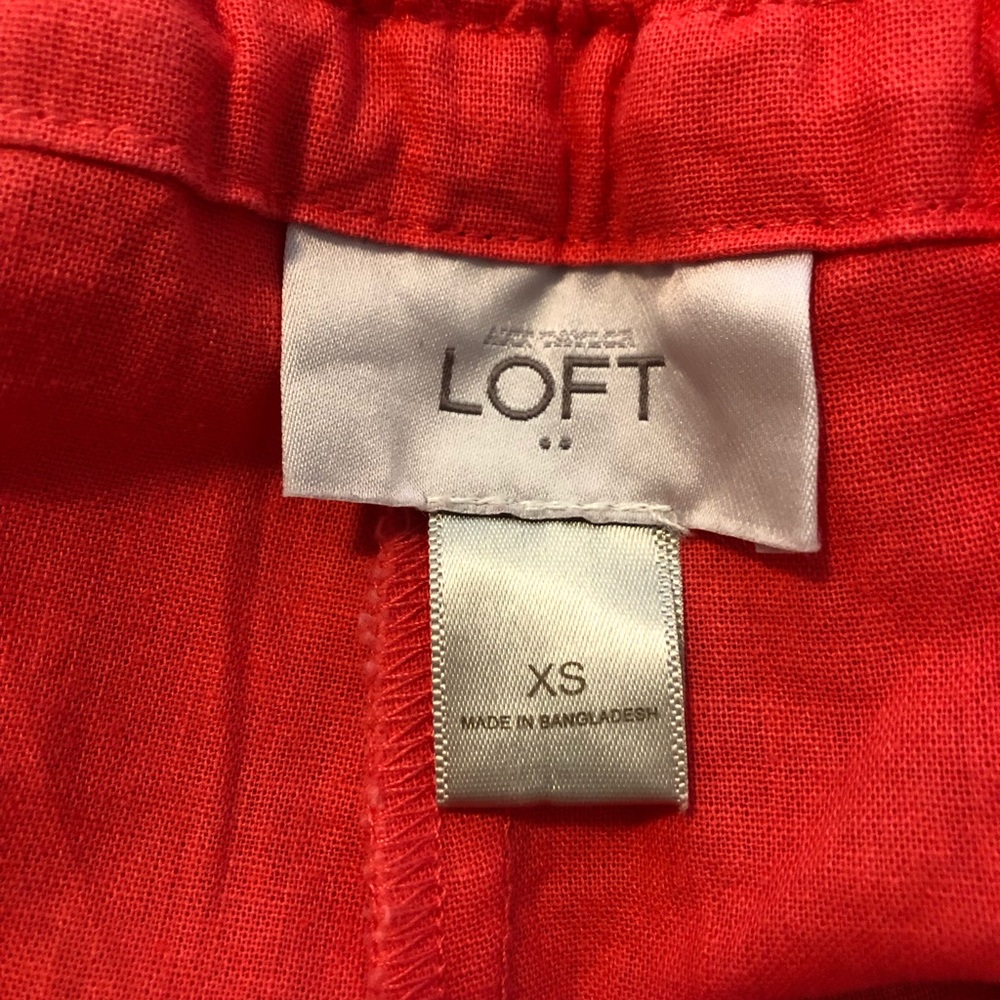 Loft Pink Linen Short - Picture 5 of 6
